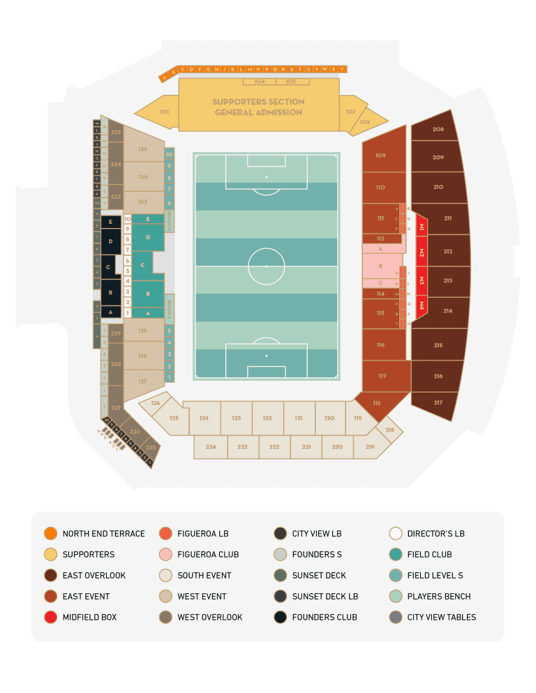 Seating Chart - BMO Stadium
